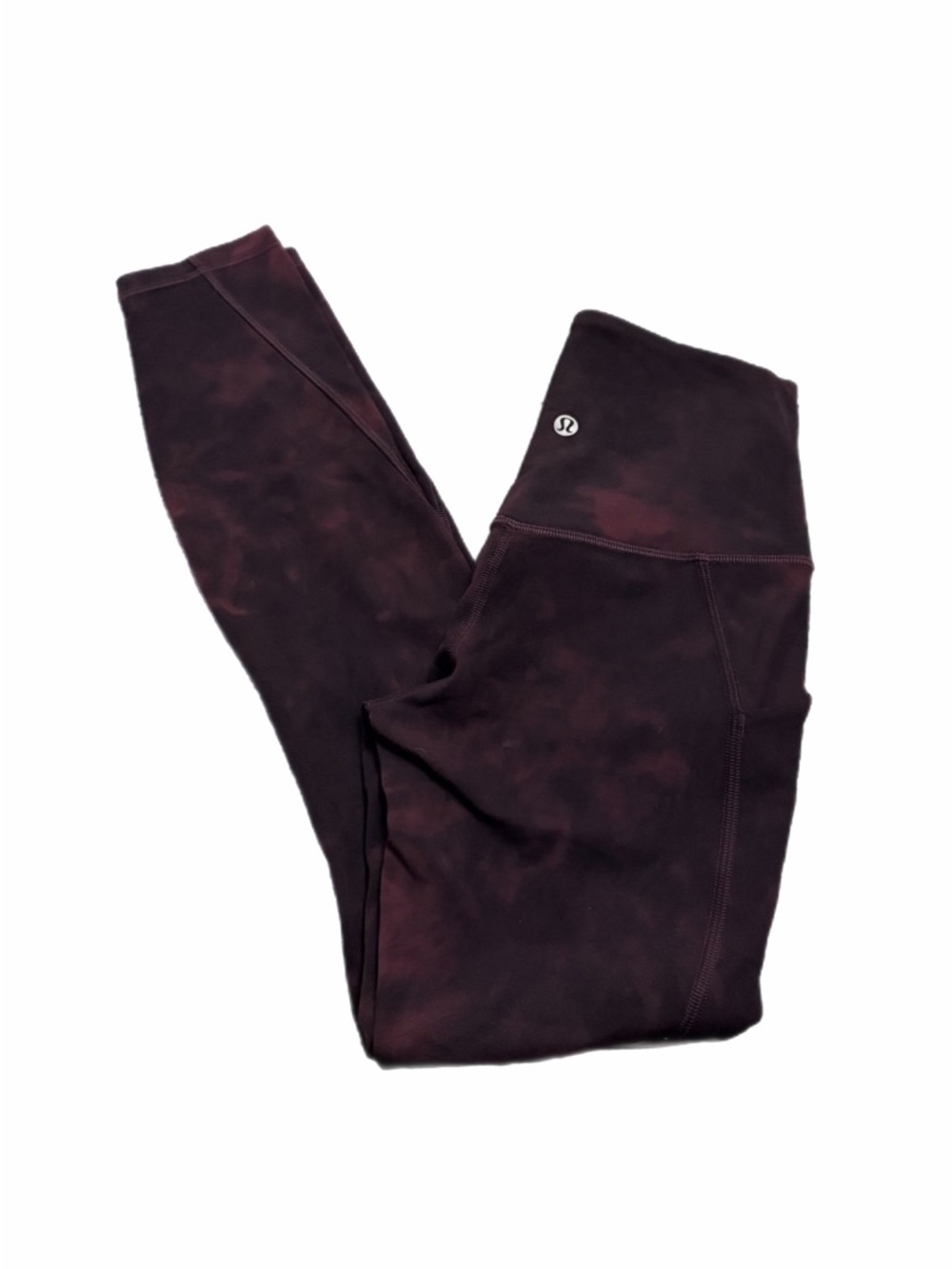 Lululemon Align High-Rise Pant with Pockets 25" (Diamond Dye Cassis Black)Size 2